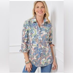 Talbots Splendid Paisley Shirt, size M